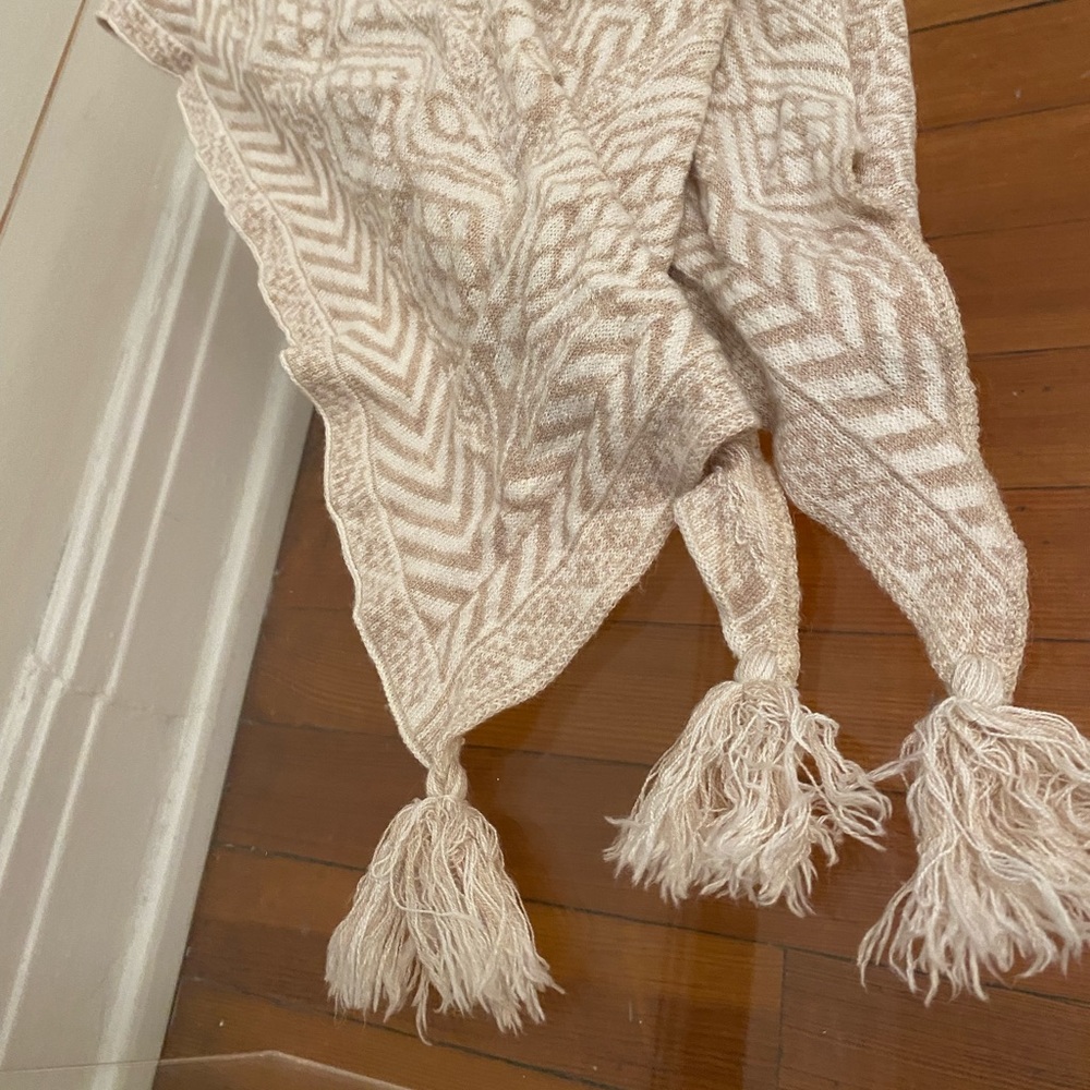 BCBG cashmere tribal print scarf